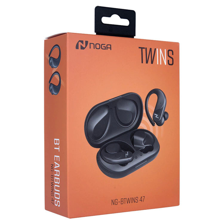 Auriculares Twins Bluetooth Deportivos Noga NG-BTWINS 47 con Base de Carga