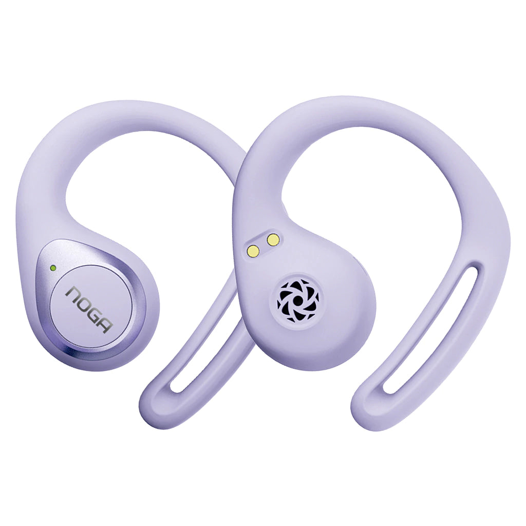 Auriculares Bluetooth Noga Twins 60S Deportivos TWS con Display - Lila
