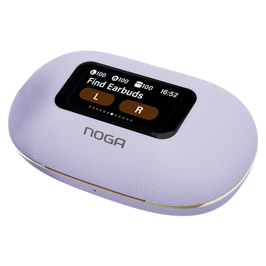 Auriculares Bluetooth Noga Twins 60S Deportivos TWS con Display - Lila