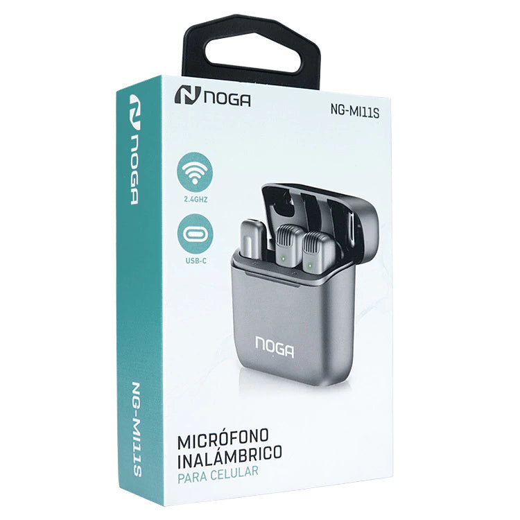 Micrófono NOGA NG-MI11S con Ficha C Doble y Base de Carga