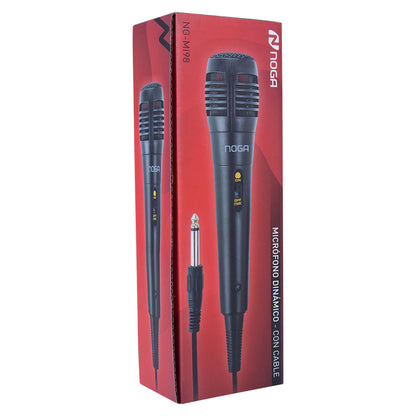 Micrófono Noga NG-MI98 Karaoke - Cable 3 Metros