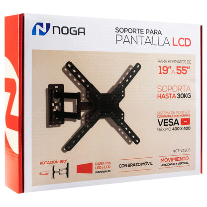 Soporte Brazo Articulado para TV 19" a 55" Noga NGT-LT303