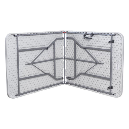 Mesa Plegable Noga NH-M1 - Jardín 180x70x74cm Metal y Plástico Reforzado