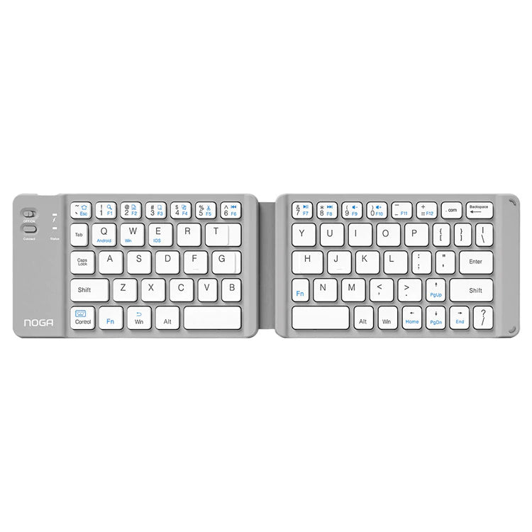 Teclado Inalámbrico Noganet Plegable Bluetooth Recargable Portátil