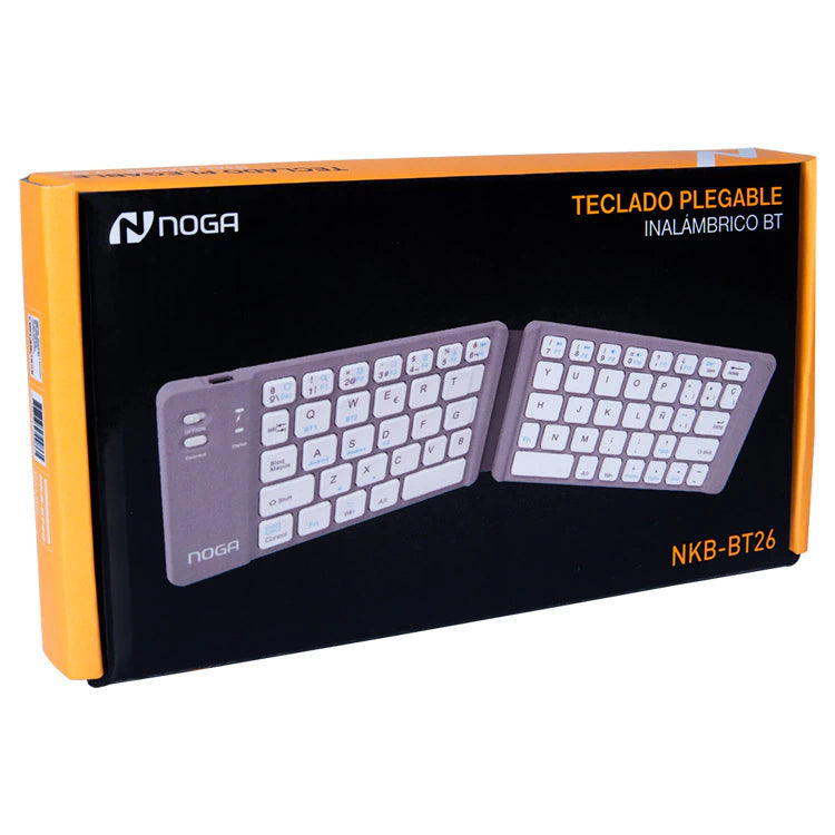 Teclado Inalámbrico Noganet Plegable Bluetooth Recargable Portátil