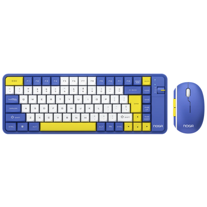 Combo Dual Inalámbrico NOGA Multitarea – Teclado y Mouse para PC y Tablet