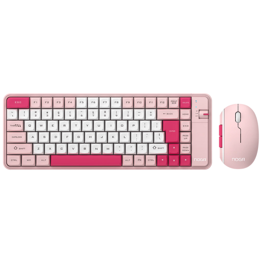Combo Dual Inalámbrico NOGA Multitarea – Teclado y Mouse para PC y Tablet