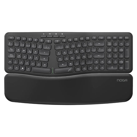 Teclado Inalámbrico Noganet NKB-Q90 Ergonómico Dual Apoya Muñecas