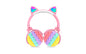 Auriculares Bluetooth Pop It con Orejas de Gato - Antiestrés