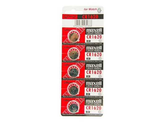 Pila de Litio Maxell CR1620 3V - Blister x5 Unidades