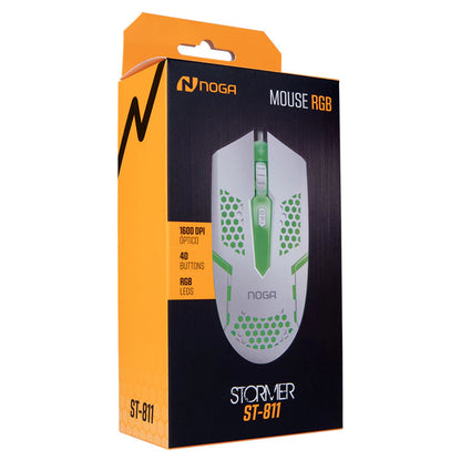 Mouse Gamer Noga ST-811 - RGB 1600 DPI