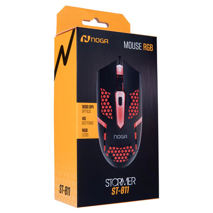 Mouse Gamer Noga ST-811 - RGB 1600 DPI