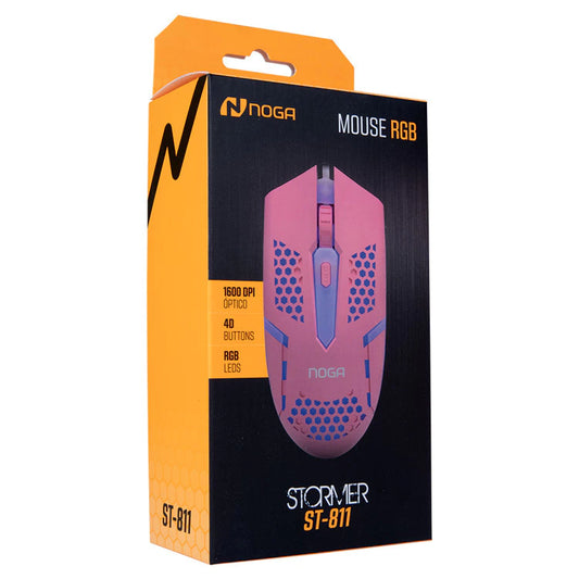 Mouse Gamer Noga ST-811 - RGB 1600 DPI
