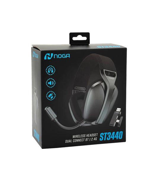 Auriculares Bluetooth Gamer Noga ST3440 con Doble Conexión