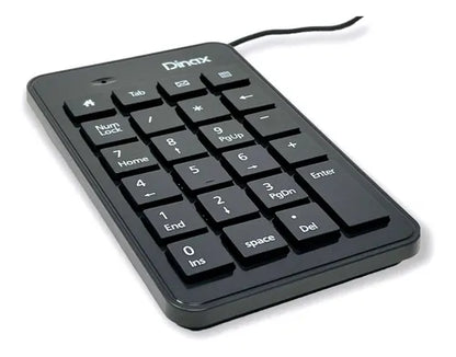 Teclado Numérico USB Dinax 34 Teclas Cable 1.5m PC Notebook Cajero